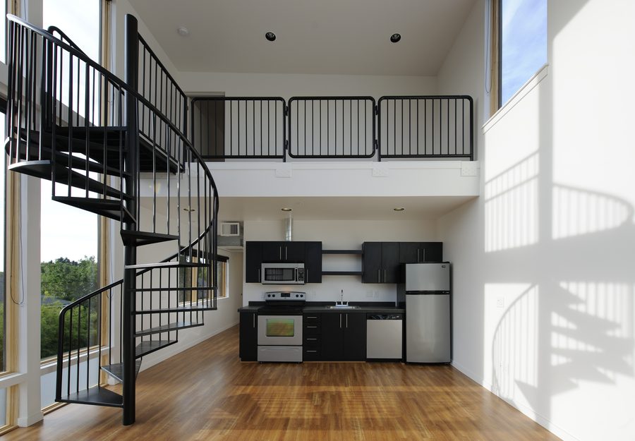 Two-story lofts