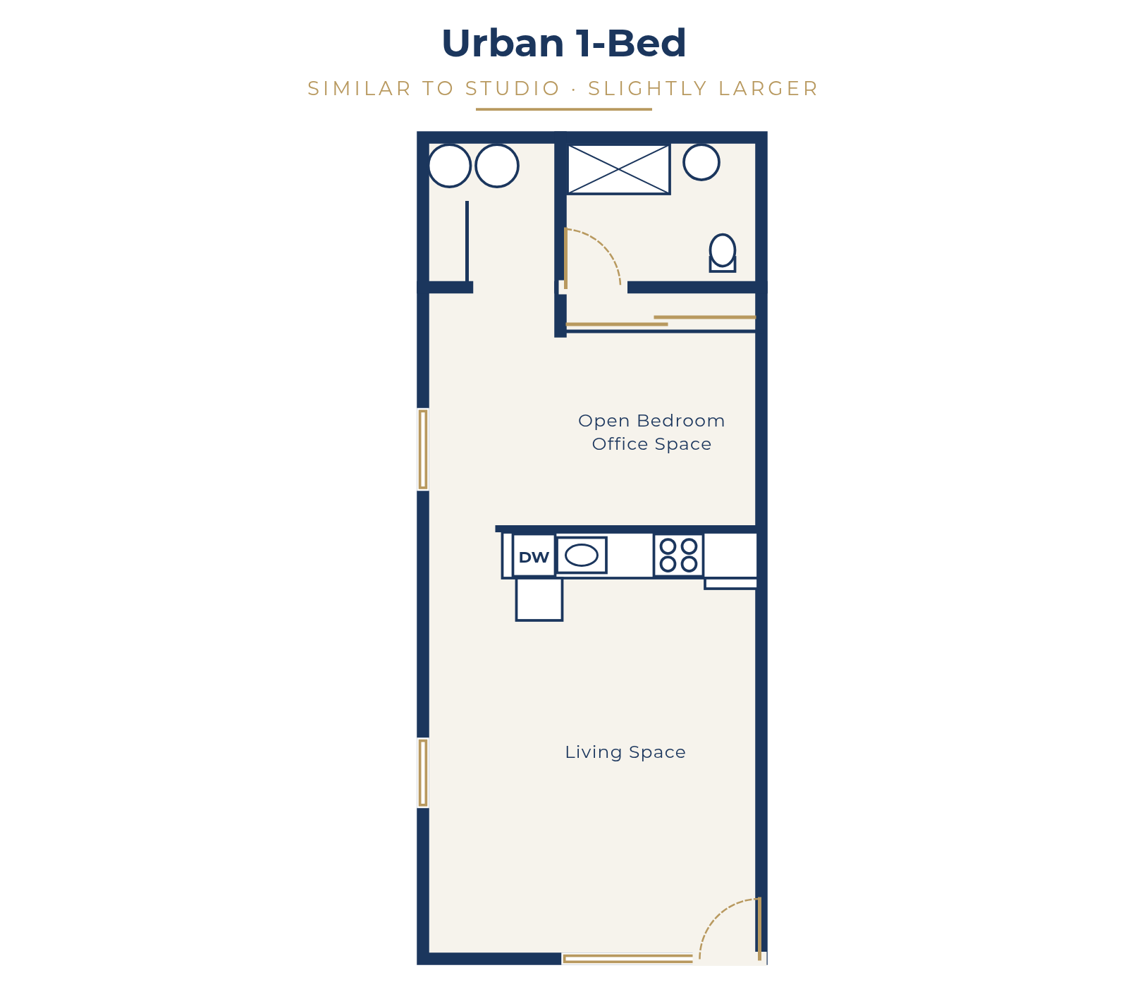 Urban 1-Bed floor plan